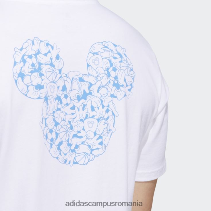 adidas campus romania tricou cu mânecă scurtă disney sport alb bărbați alb J266N214606