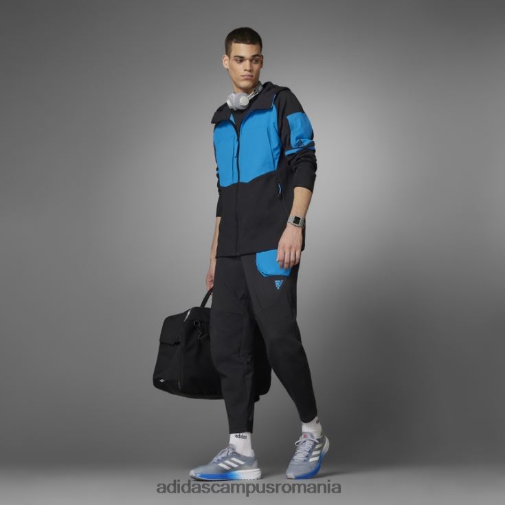 adidas campus romania tricou d4m negru bărbați negru/albastru șoc J266N215260