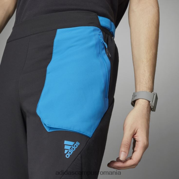 adidas campus romania tricou d4m negru bărbați negru/albastru șoc J266N215260