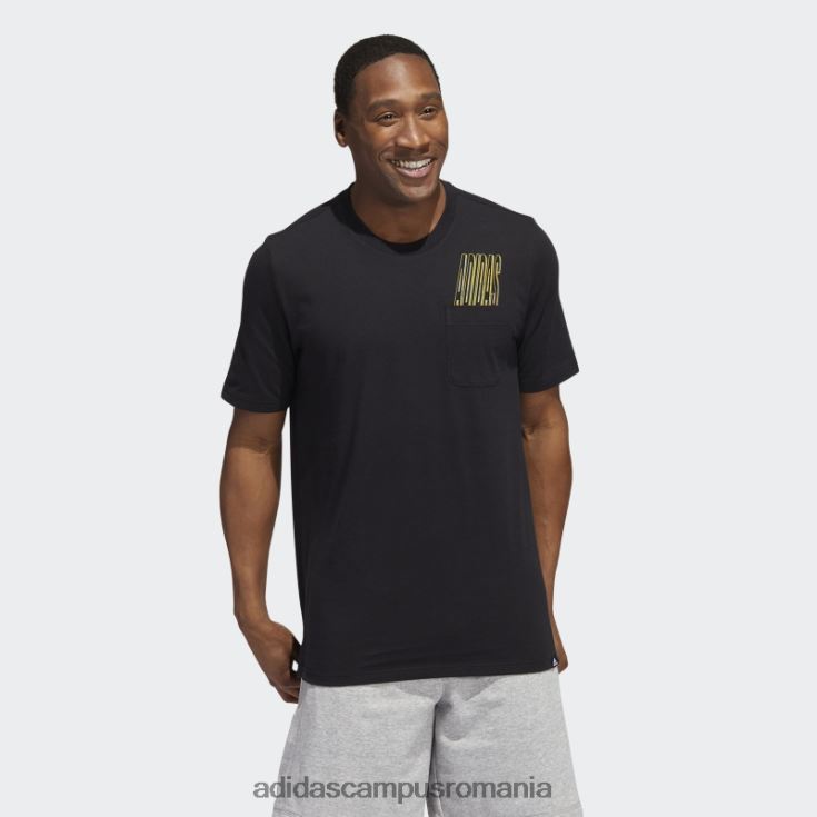 adidas campus romania tricou dynamic sport cu buzunar grafic negru adidas bărbați negru J266N214808