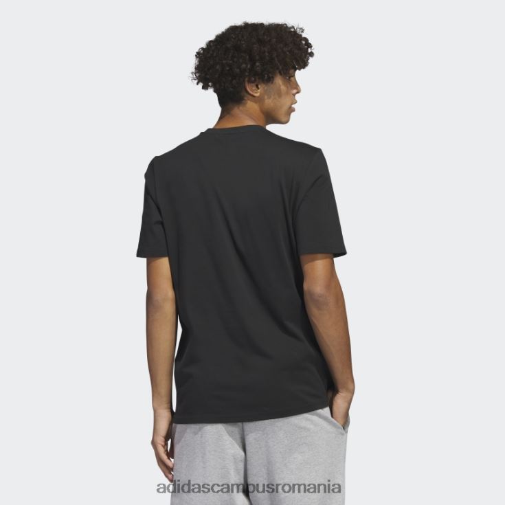 adidas campus romania tricou elegant cu mânecă scurtă grafică future icons negru bărbați negru J266N25450