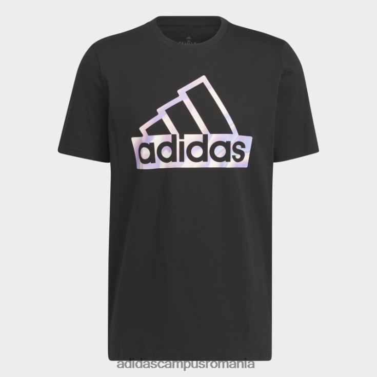 adidas campus romania tricou elegant cu mânecă scurtă grafică future icons negru bărbați negru J266N25450