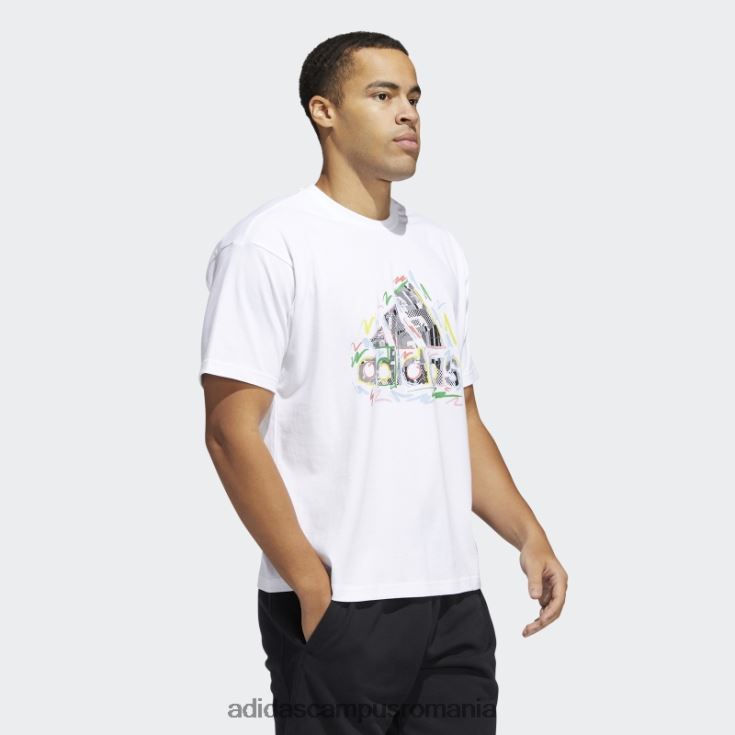 adidas campus romania tricou elegant pride (neutru de gen) alb bărbați alb J266N26943
