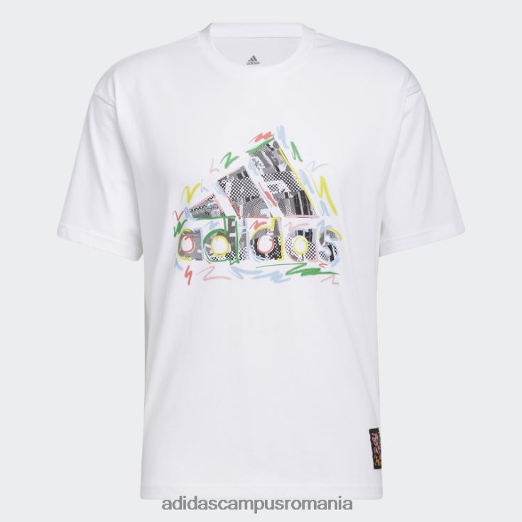 adidas campus romania tricou elegant pride (neutru de gen) alb bărbați alb J266N26943