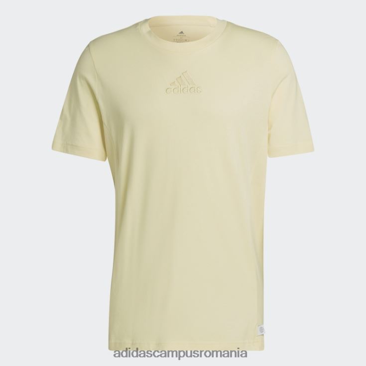 adidas campus romania tricou galben studio lounge bărbați galben J266N214968