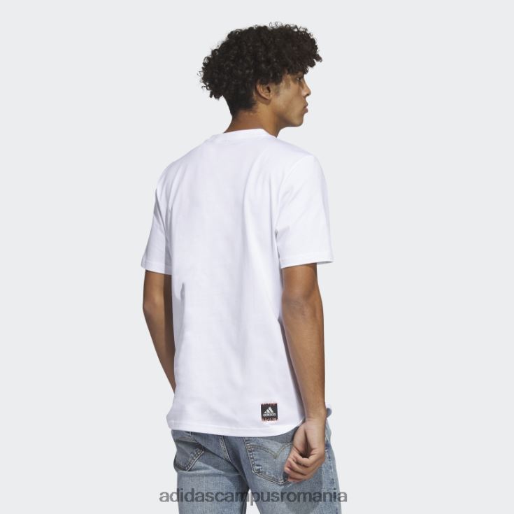 adidas campus romania tricou grafic alb cu logo power bărbați alb J266N25599