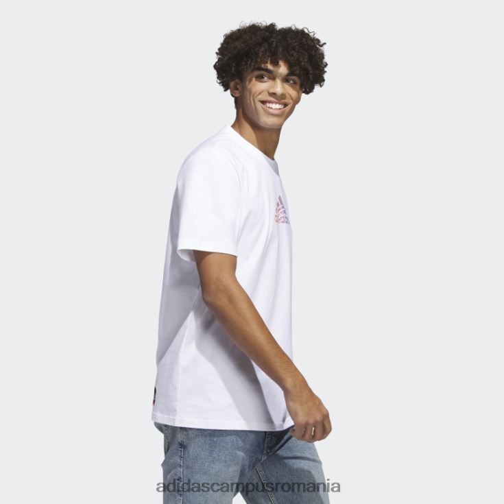 adidas campus romania tricou grafic alb cu logo power bărbați alb J266N25599