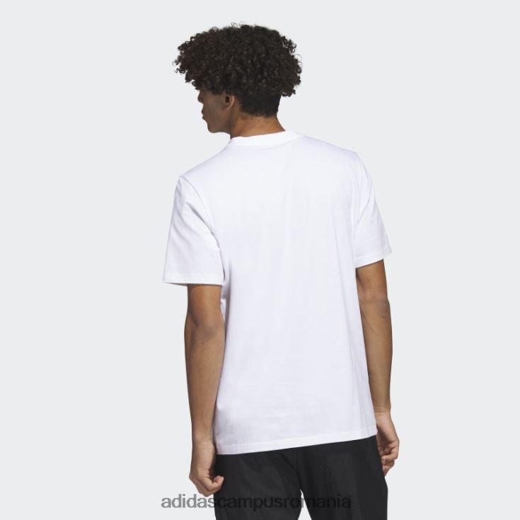 adidas campus romania tricou grafic alb cu mânecă scurtă cu icoane viitoare bărbați alb J266N25777