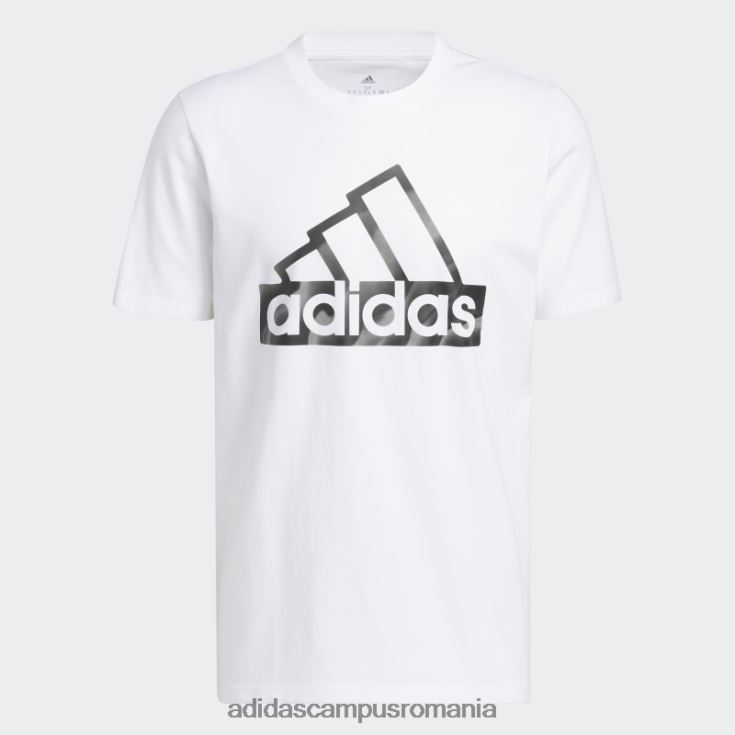 adidas campus romania tricou grafic alb cu mânecă scurtă cu icoane viitoare bărbați alb J266N25777