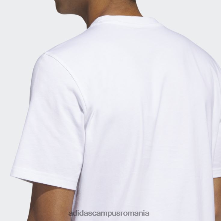 adidas campus romania tricou grafic alb cu mânecă scurtă cu icoane viitoare bărbați alb J266N25777