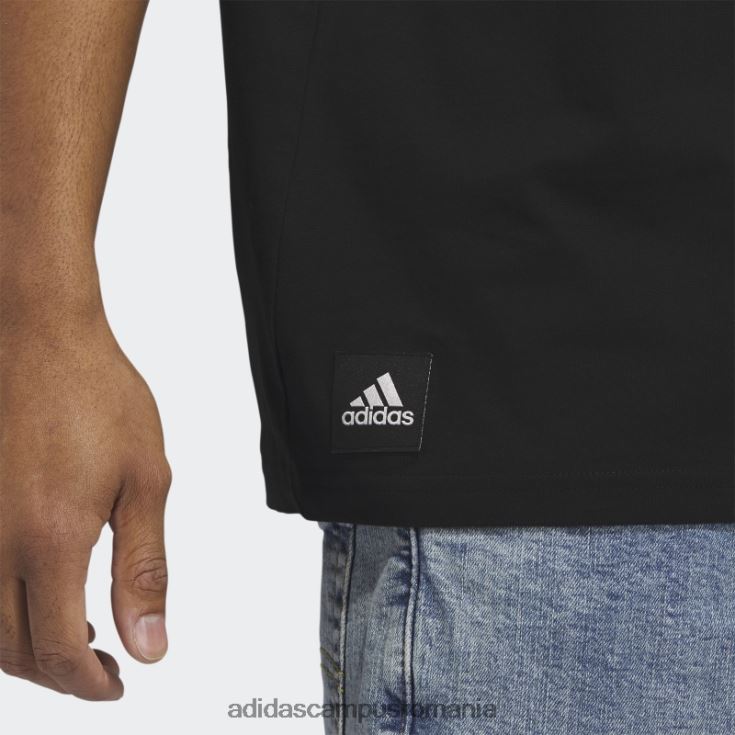 adidas campus romania tricou grafic bloc de îmbrăcăminte sport negru fierbinte bărbați negru J266N25598