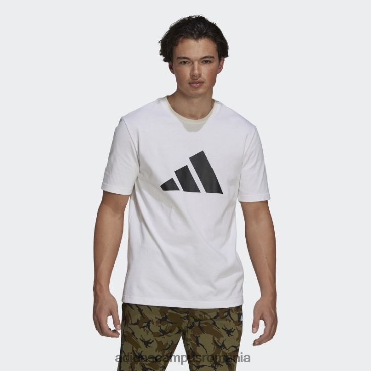 adidas campus romania tricou grafic logo icons viitor alb bărbați alb J266N26032