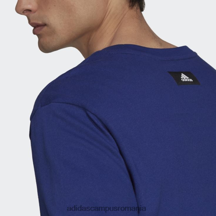 adidas campus romania tricou grafic logo icons viitor victorie albastru bărbați albastru victorie J266N26482