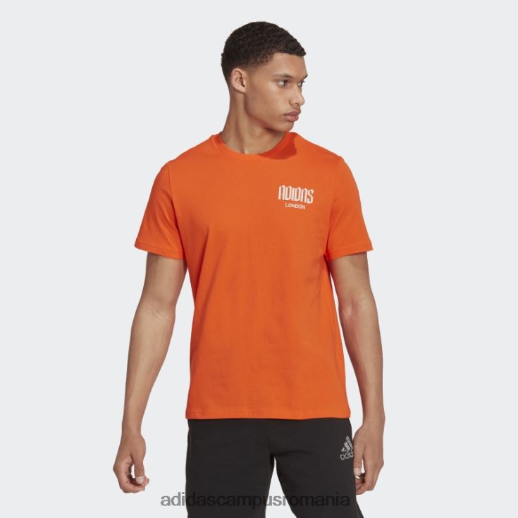 adidas campus romania tricou grafic londra portocaliu adidas bărbați portocale J266N215144