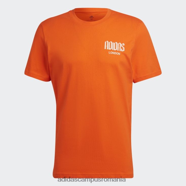 adidas campus romania tricou grafic londra portocaliu adidas bărbați portocale J266N215144