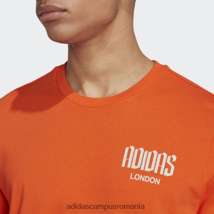 adidas campus romania tricou grafic londra portocaliu adidas bărbați portocale J266N215144