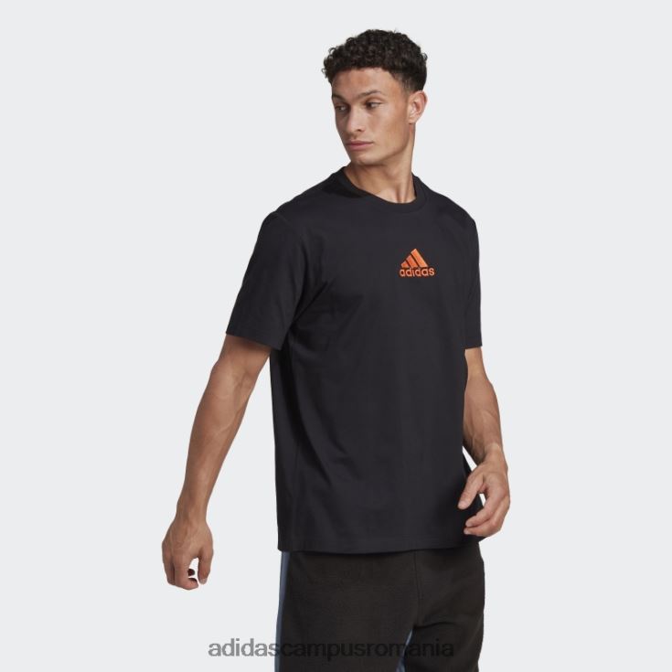 adidas campus romania tricou grafic nature negru bărbați negru J266N26848
