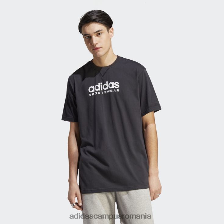 adidas campus romania tricou grafic negru all szn bărbați negru J266N213804