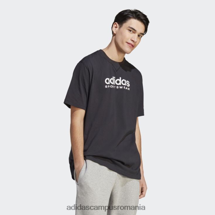 adidas campus romania tricou grafic negru all szn bărbați negru J266N213804