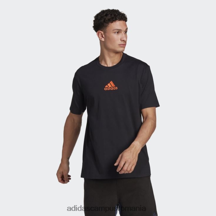 adidas campus romania tricou grafic negru natura bărbați negru J266N215317