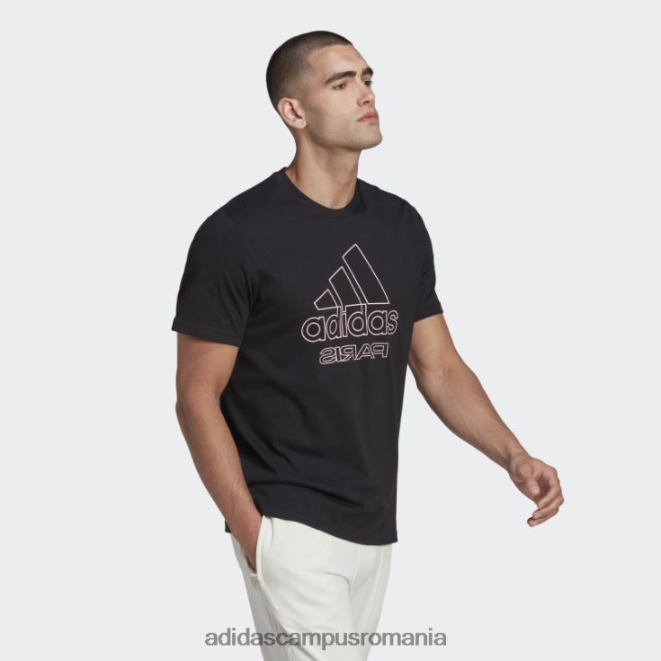 adidas campus romania tricou grafic paris negru adidas bărbați negru J266N215126
