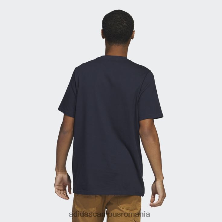 adidas campus romania tricou grafic tricou cu mânecă scurtă cu șablon în două culori, cerneală adidas bărbați cerneală J266N25646