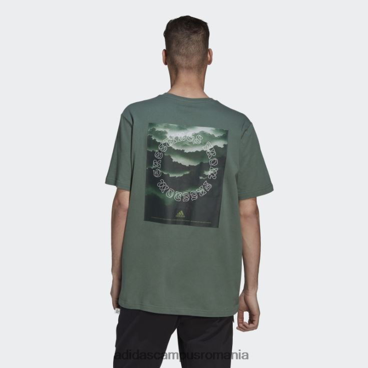 adidas campus romania tricou grafic verde oxid natura adidas bărbați oxid verde J266N26855