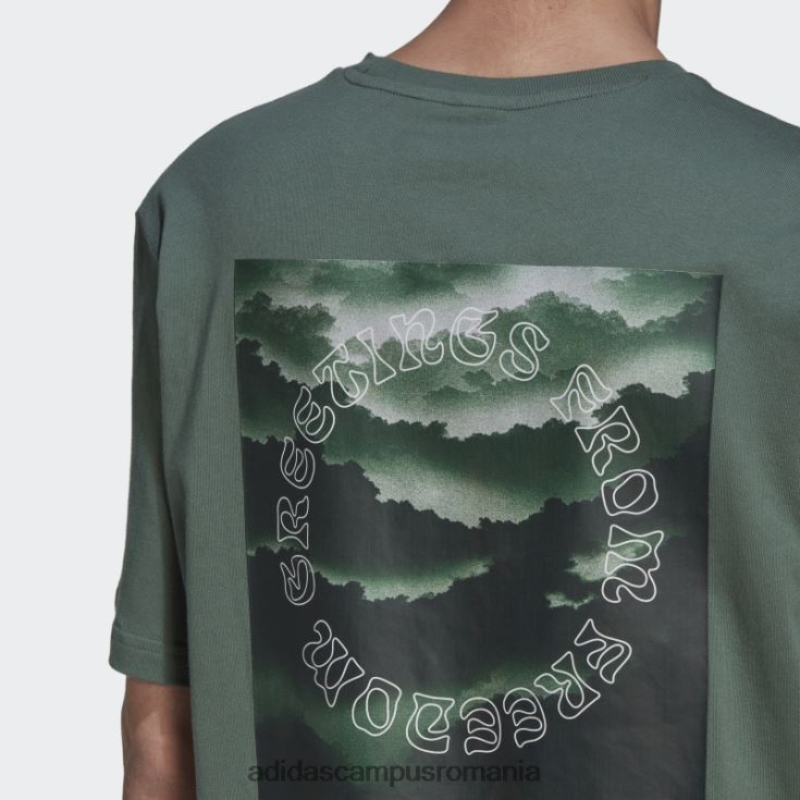 adidas campus romania tricou grafic verde oxid natura adidas bărbați oxid verde J266N26855