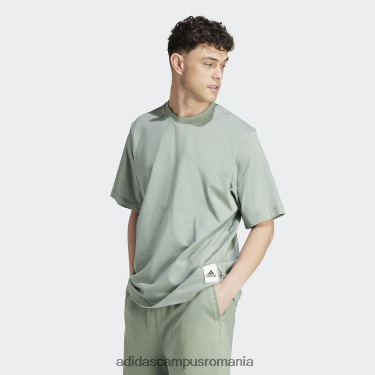 adidas campus romania tricou lounge verde argintiu bărbați verde argintiu J266N214447