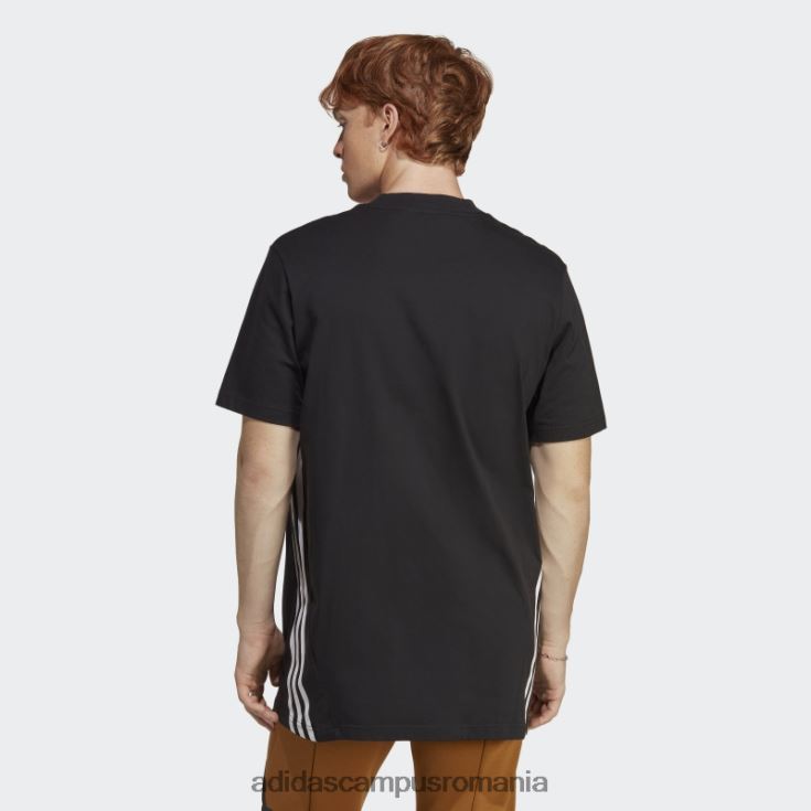 adidas campus romania tricou negru cu 3 dungi icoane viitoare bărbați alb negru J266N2872