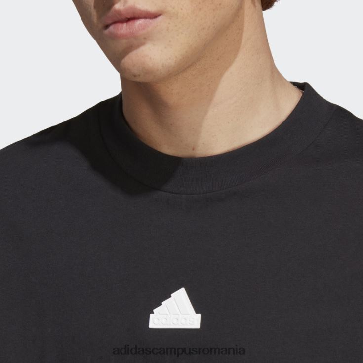 adidas campus romania tricou negru cu 3 dungi icoane viitoare bărbați alb negru J266N2872