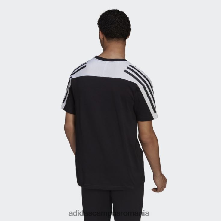 adidas campus romania tricou negru cu 3 dungi icoane viitoare bărbați negru J266N26685