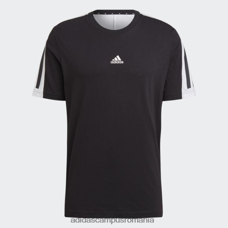 adidas campus romania tricou negru cu 3 dungi icoane viitoare bărbați negru J266N26685