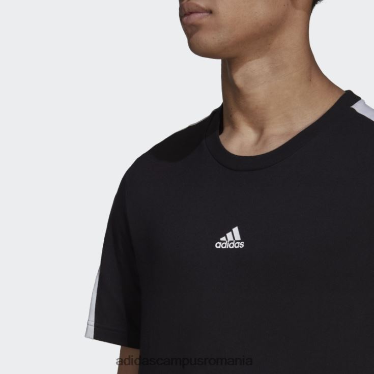 adidas campus romania tricou negru cu 3 dungi icoane viitoare bărbați negru J266N26685