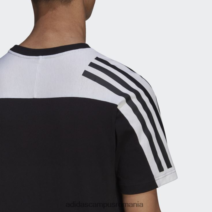 adidas campus romania tricou negru cu 3 dungi icoane viitoare bărbați negru J266N26685