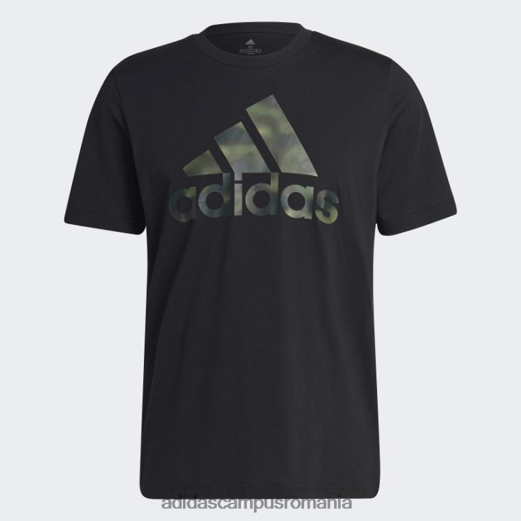 adidas campus romania tricou negru cu imprimeu camo essentials bărbați negru J266N26688