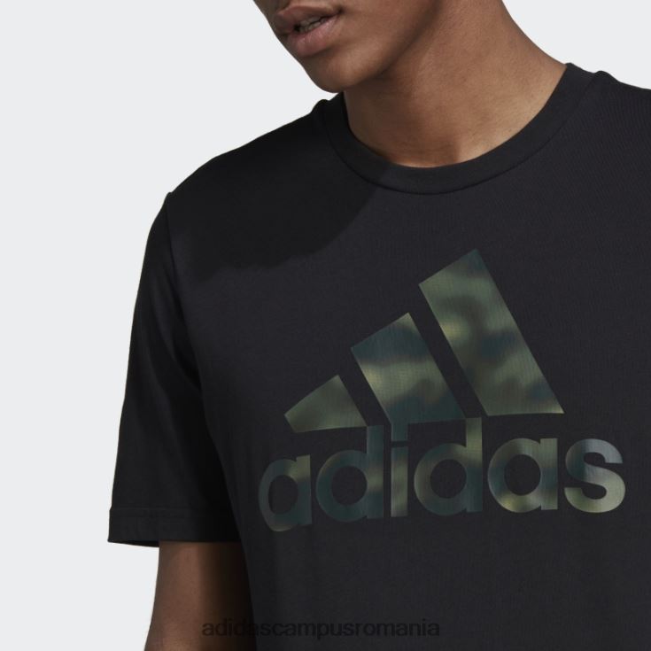 adidas campus romania tricou negru cu imprimeu camo essentials bărbați negru J266N26688
