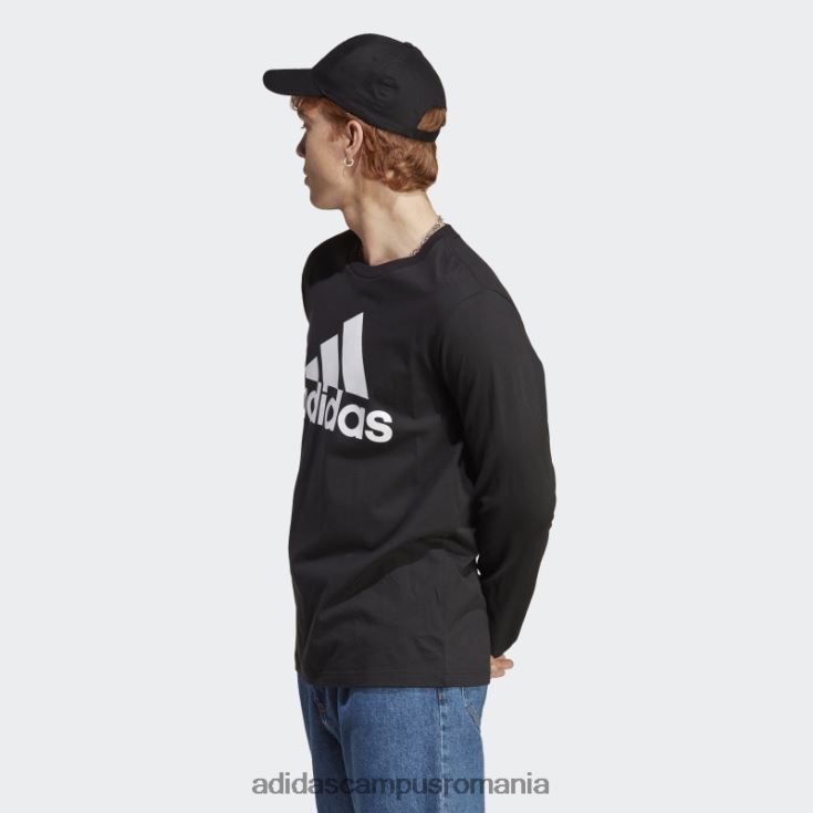 adidas campus romania tricou negru cu mânecă lungă essentials bărbați negru J266N23629