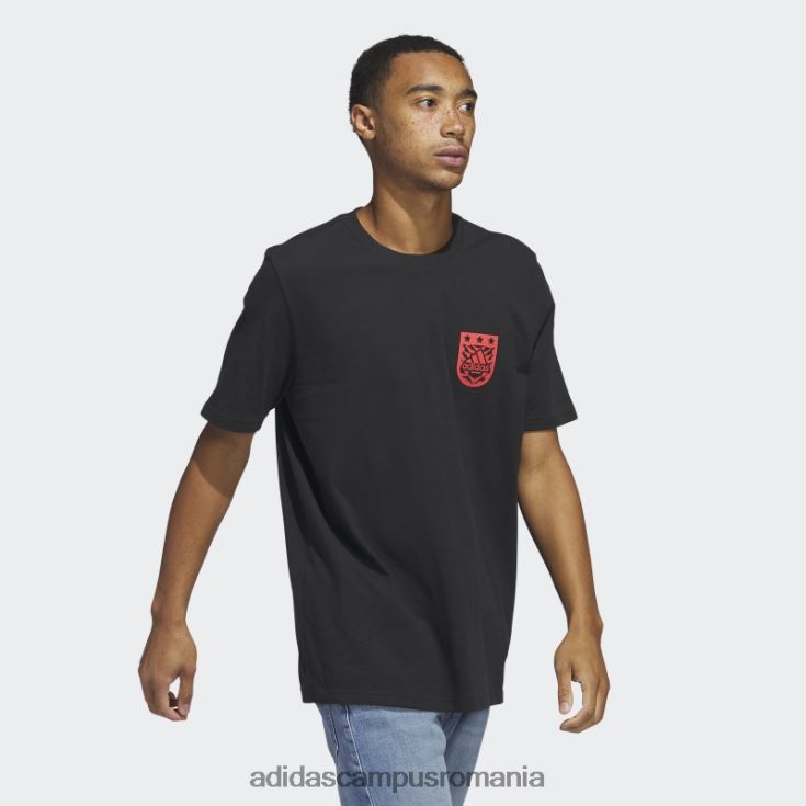 adidas campus romania tricou negru xpress cu mânecă scurtă bărbați negru J266N25651