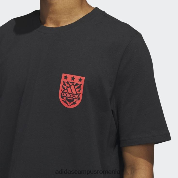 adidas campus romania tricou negru xpress cu mânecă scurtă bărbați negru J266N25651