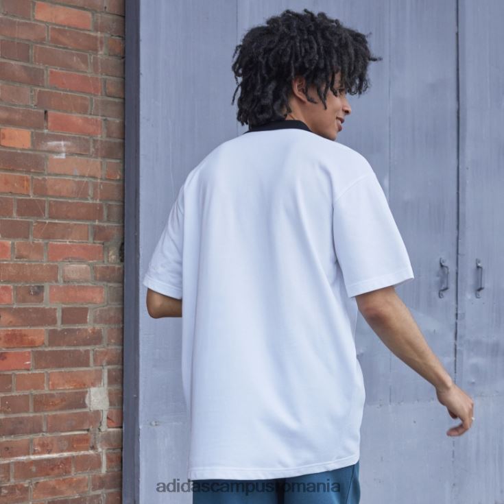 adidas campus romania tricou polo piqué alb bărbați alb J266N27334