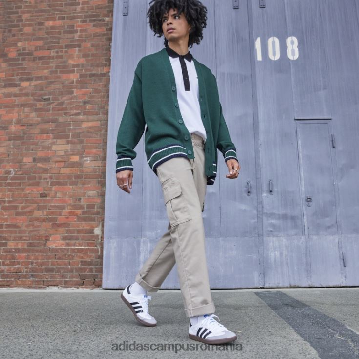 adidas campus romania tricou polo piqué alb bărbați alb J266N27334