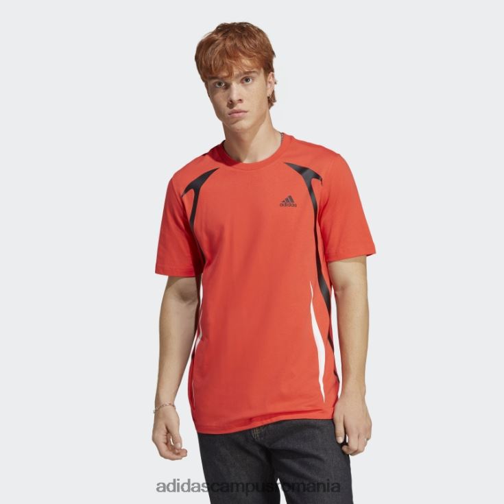 adidas campus romania tricou roșu colorblock adidas bărbați roșu/alb/negru J266N25133