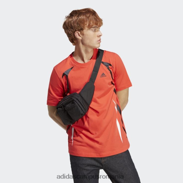 adidas campus romania tricou roșu colorblock adidas bărbați roșu/alb/negru J266N25133