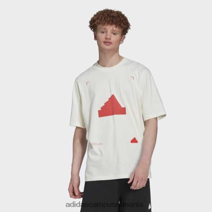 adidas campus romania tricou supradimensionat fashion alb bărbați alb J266N27086