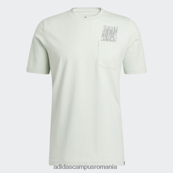 adidas campus romania tricou verde dinamic sport cu buzunar grafic bărbați verde J266N25255