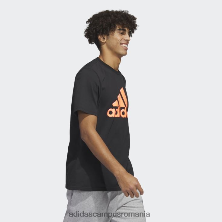 adidas campus romania umplutură cu pix cu logo negru - tricou grafic adidas bărbați negru J266N2891