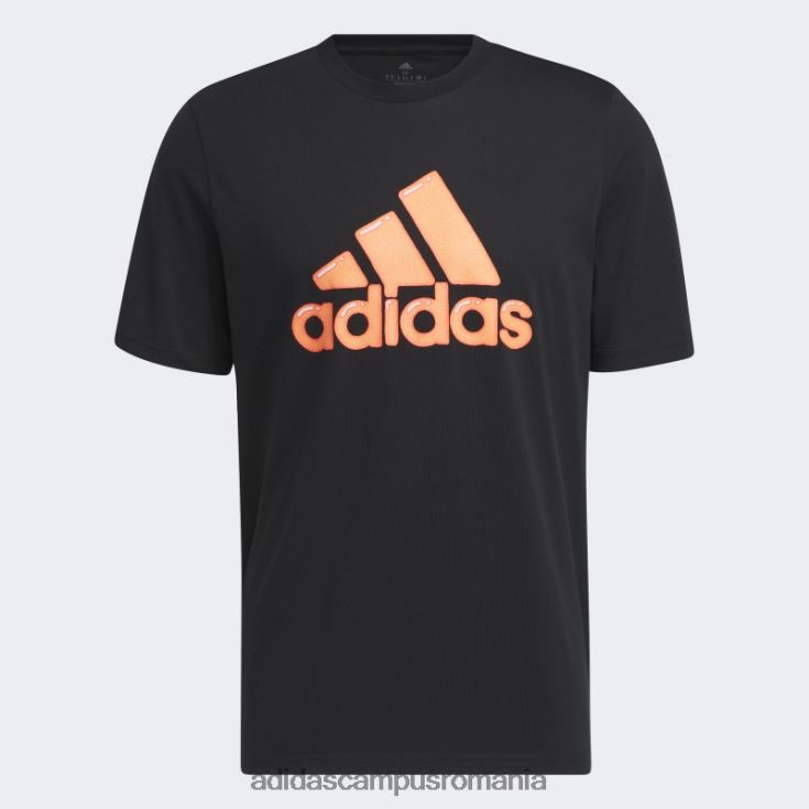 adidas campus romania umplutură cu pix cu logo negru - tricou grafic adidas bărbați negru J266N2891