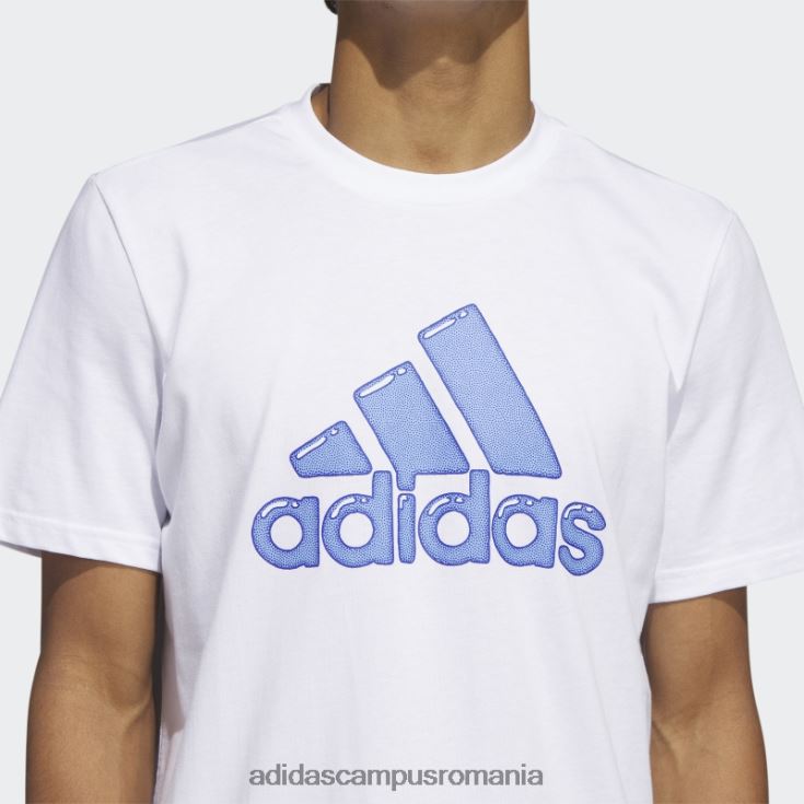 adidas campus romania umplutură stilou cu logo alb - tricou grafic adidas bărbați alb J266N25595