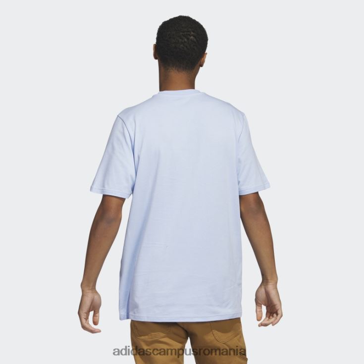 adidas campus romania umplutură stilou cu logo - tricou grafic sportswear albastru alba adidas bărbați zori albastre J266N25052
